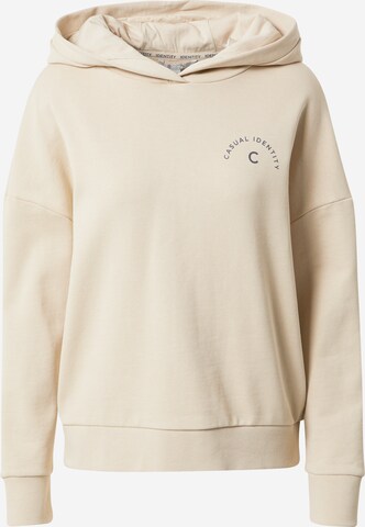 comma casual identity Sweatshirt i beige: forside