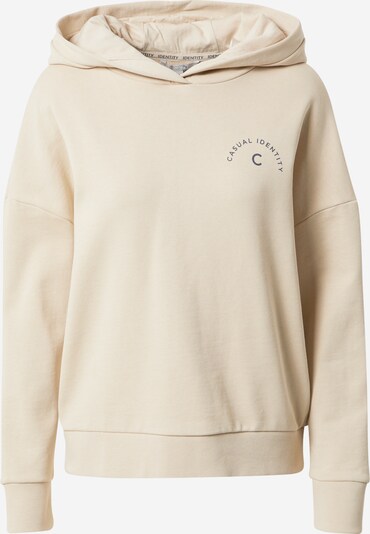 comma casual identity Sweatshirt em creme / navy, Vista do produto