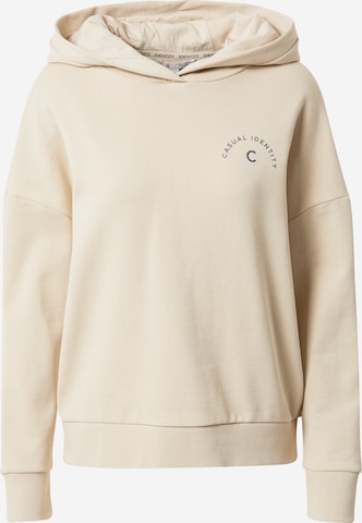 comma casual identity Sweatshirt in Beige: front