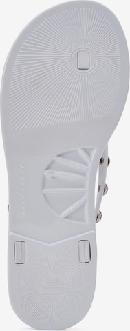 Katy Perry T-Bar Sandals 'THE GELI GEM' in White