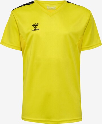 T-Shirt fonctionnel 'Authentic' Hummel en jaune : devant