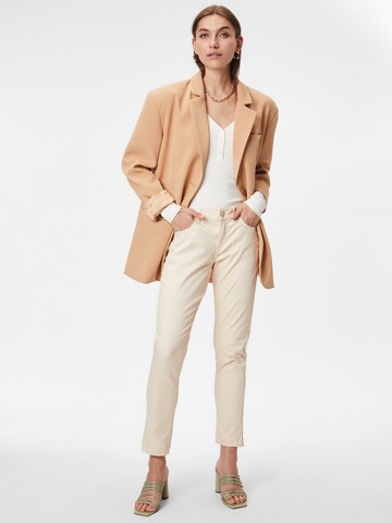 COMMA Slim fit Pants in Beige