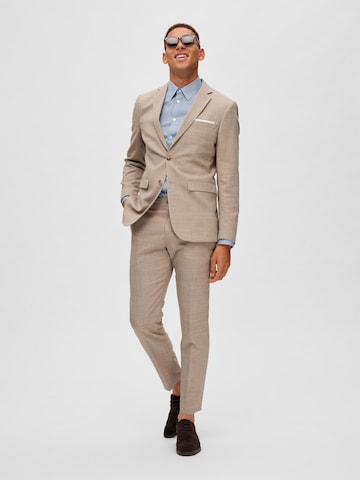 SELECTED HOMME Regular Pantalon 'Oasis' in Beige