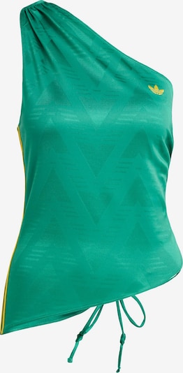 ADIDAS ORIGINALS Toppi 'ROUCHED ONE SHOULDER' värissä keltainen / smaragdi, Tuotenäkymä