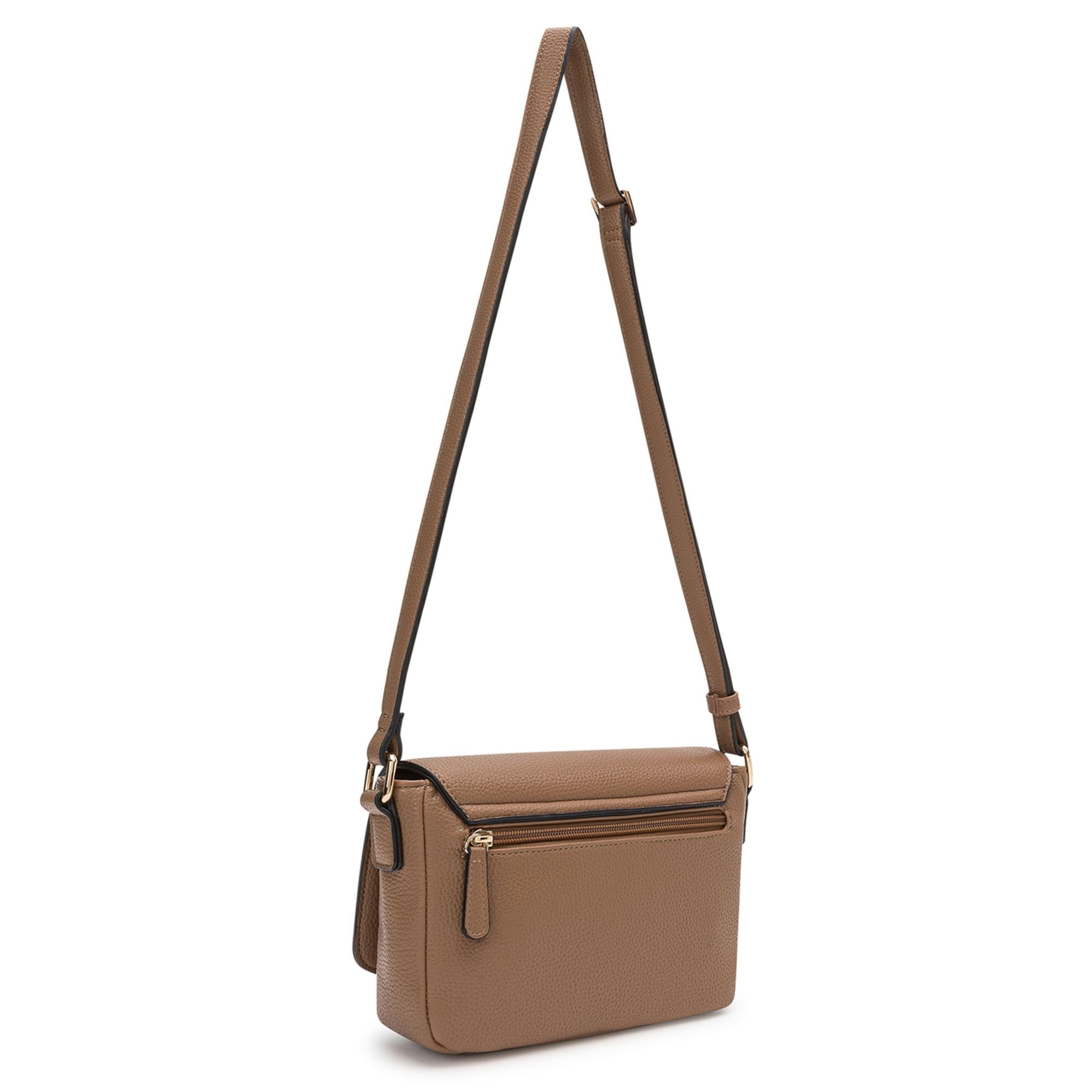 L.CREDI Umhängetasche 'Nela' in Braun