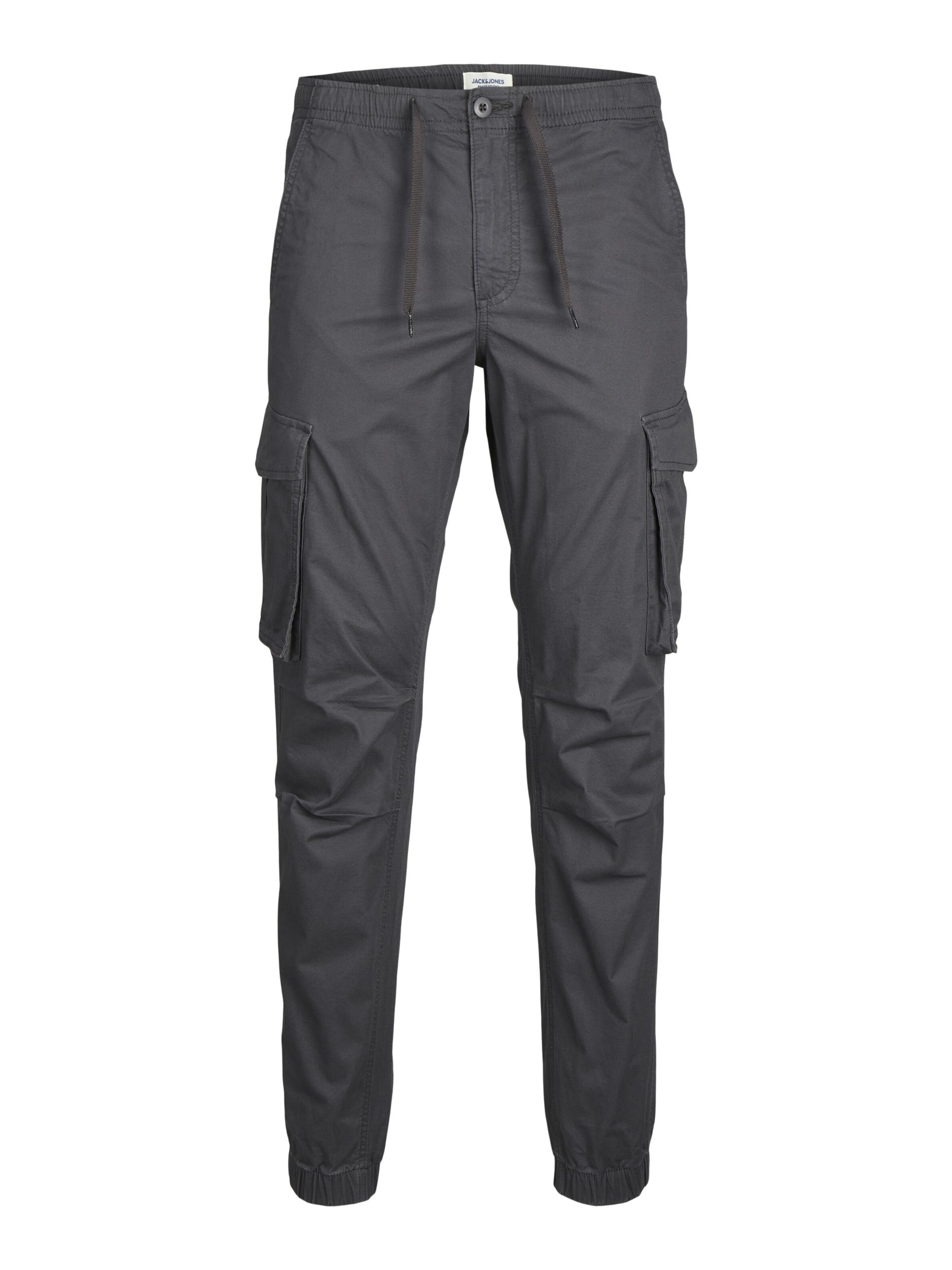 Pantaloni cu buzunare 'Kane Noah' de la JACK & JONES pe gri: față