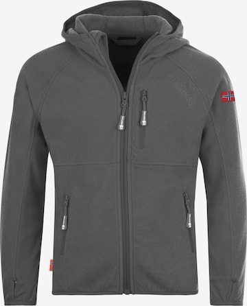 TROLLKIDS Fleece Jacket in Grey: front