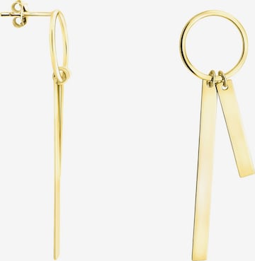 Sofia Milani Ohrringe 'Circle Bar' in Gold: Vorderseite