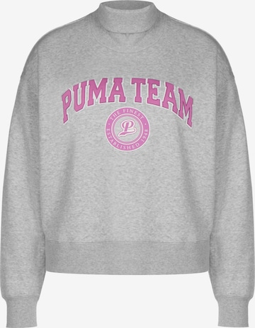 Sweat-shirt 'Team' PUMA en gris : devant
