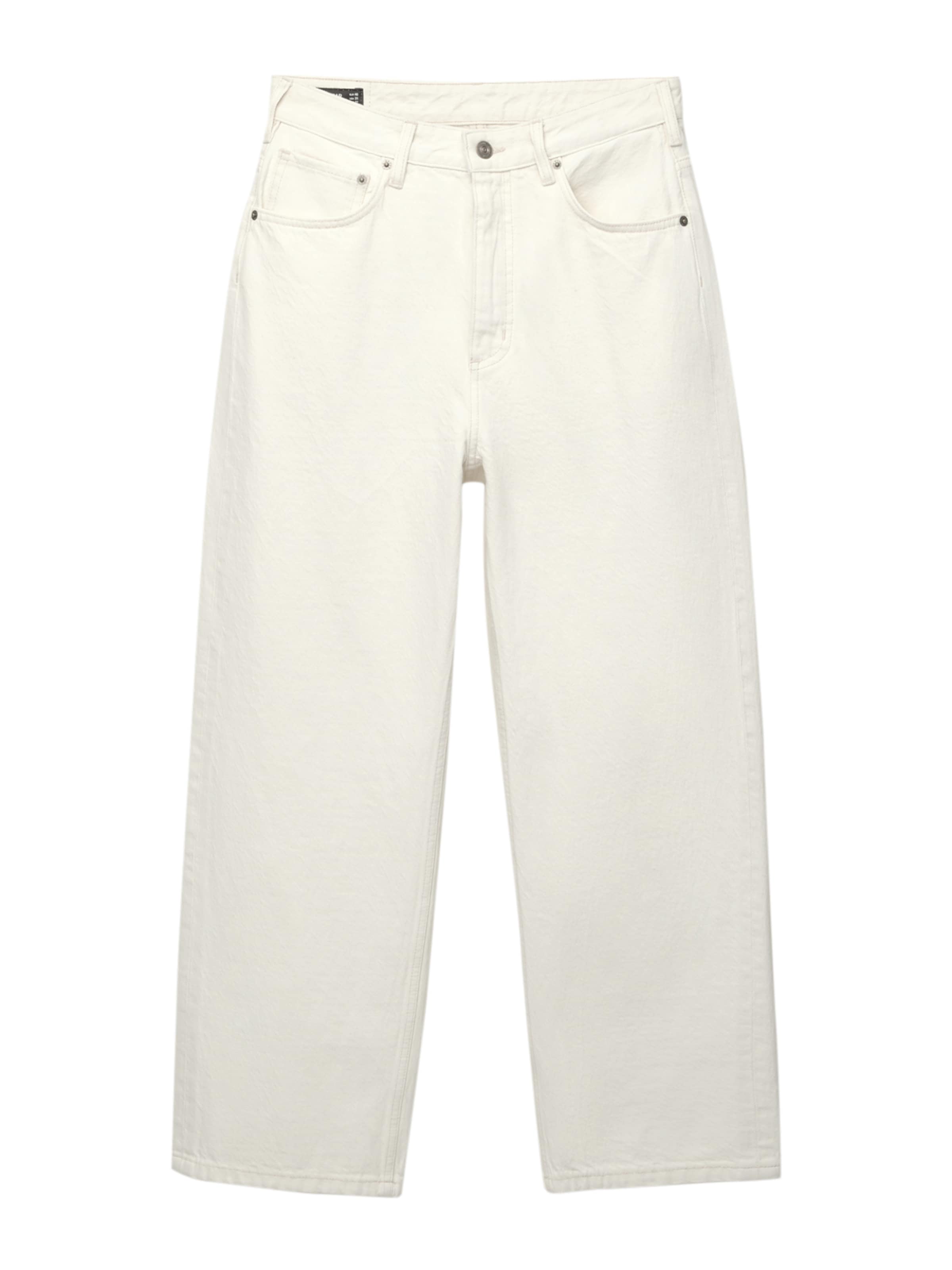 Pull&Bear Baggy Jeans in Beige: Vorderseite