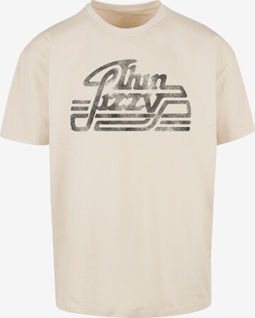 Merchcode Shirt 'Thin Lizzy - Logo Rocker' in Beige: front