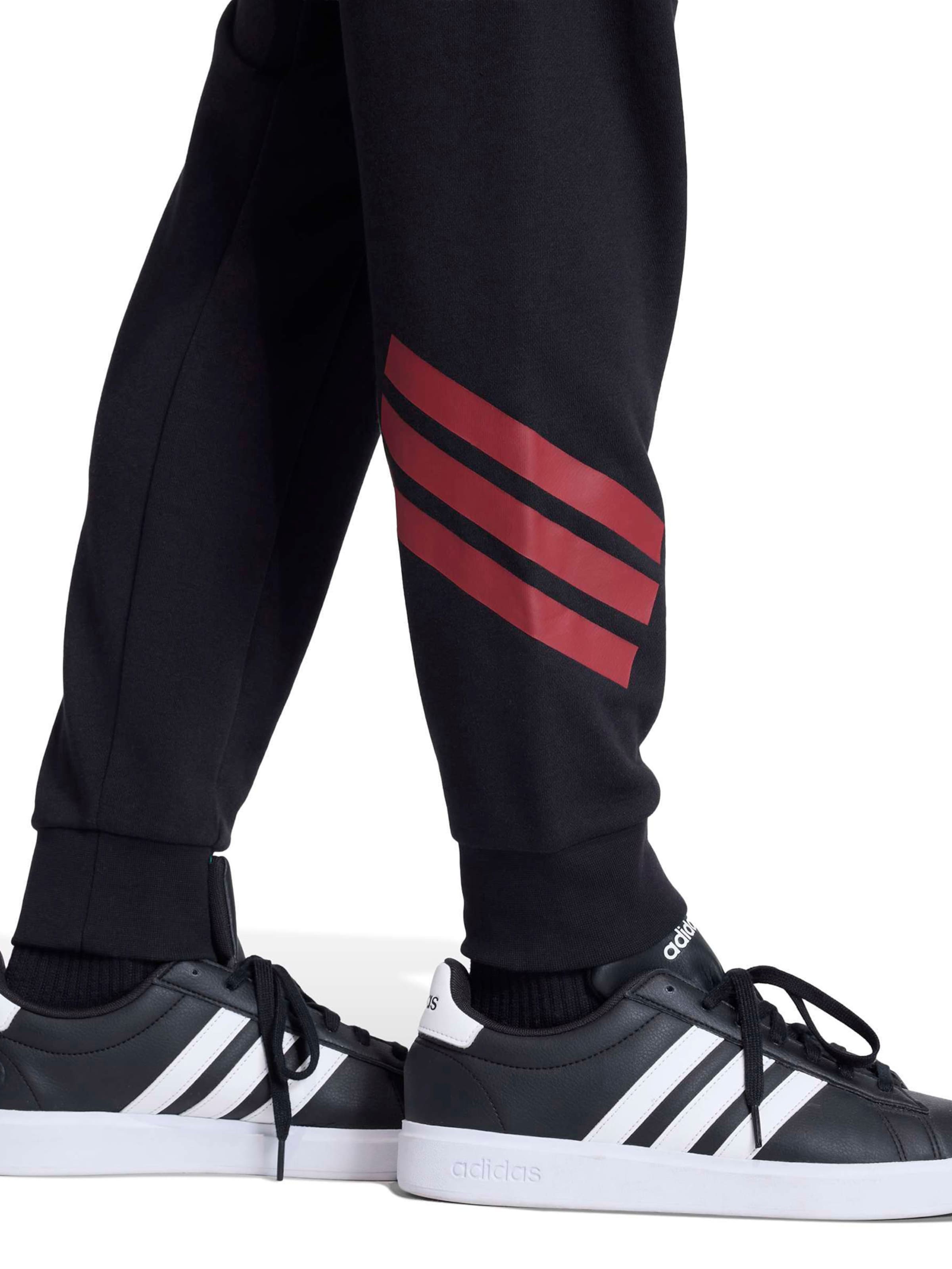 Effilé Pantalon de sport ADIDAS SPORTSWEAR en noir