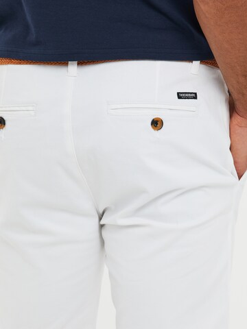 Threadbare Slim fit Trousers 'Conta' in White