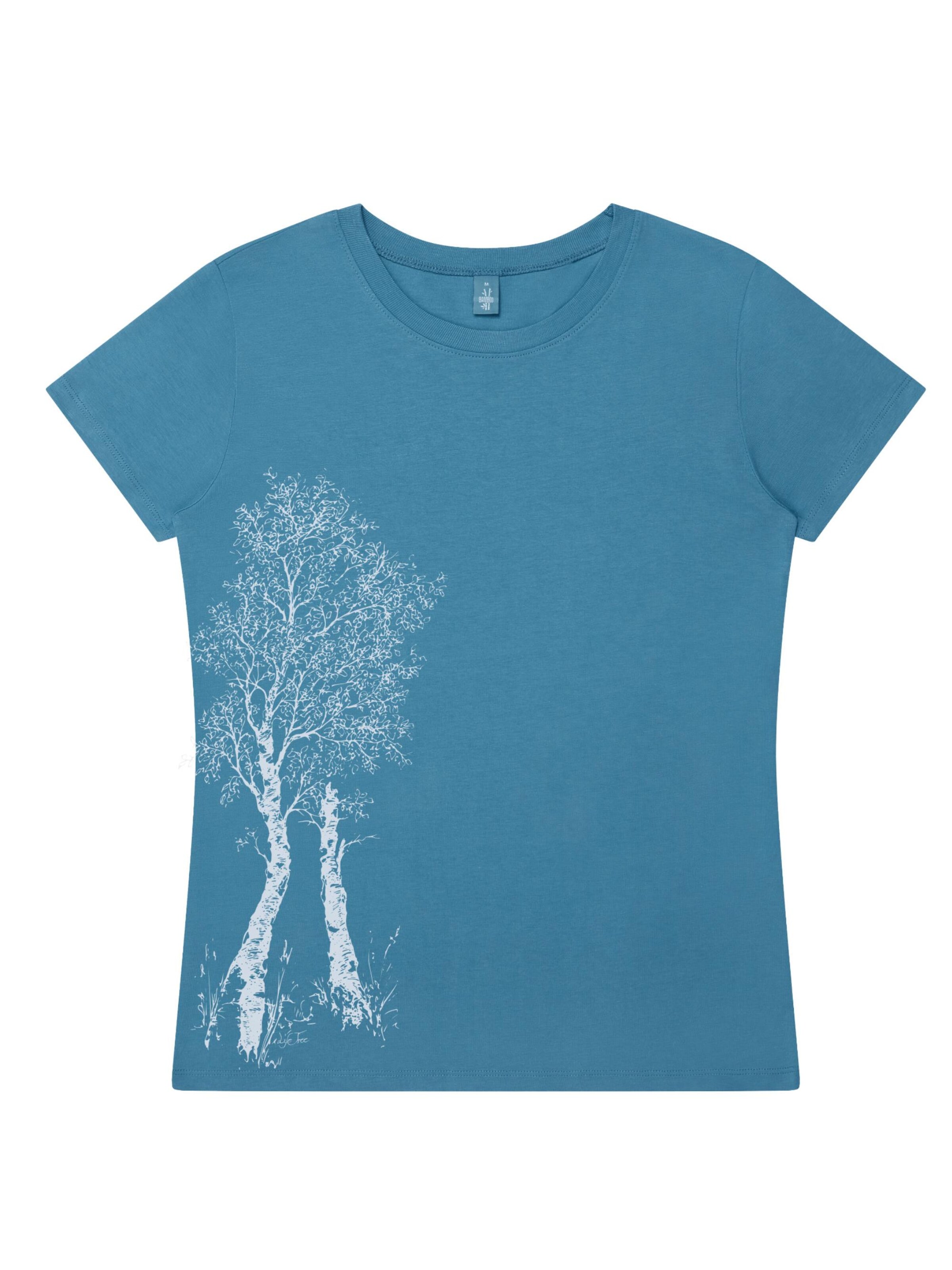 Life-Tree Shirt 'Fairwear Birke' in Grün: Vorderseite