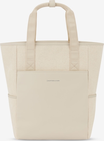 Kapten & Son Rucksack 'Lindby' in Weiß: Vorderseite