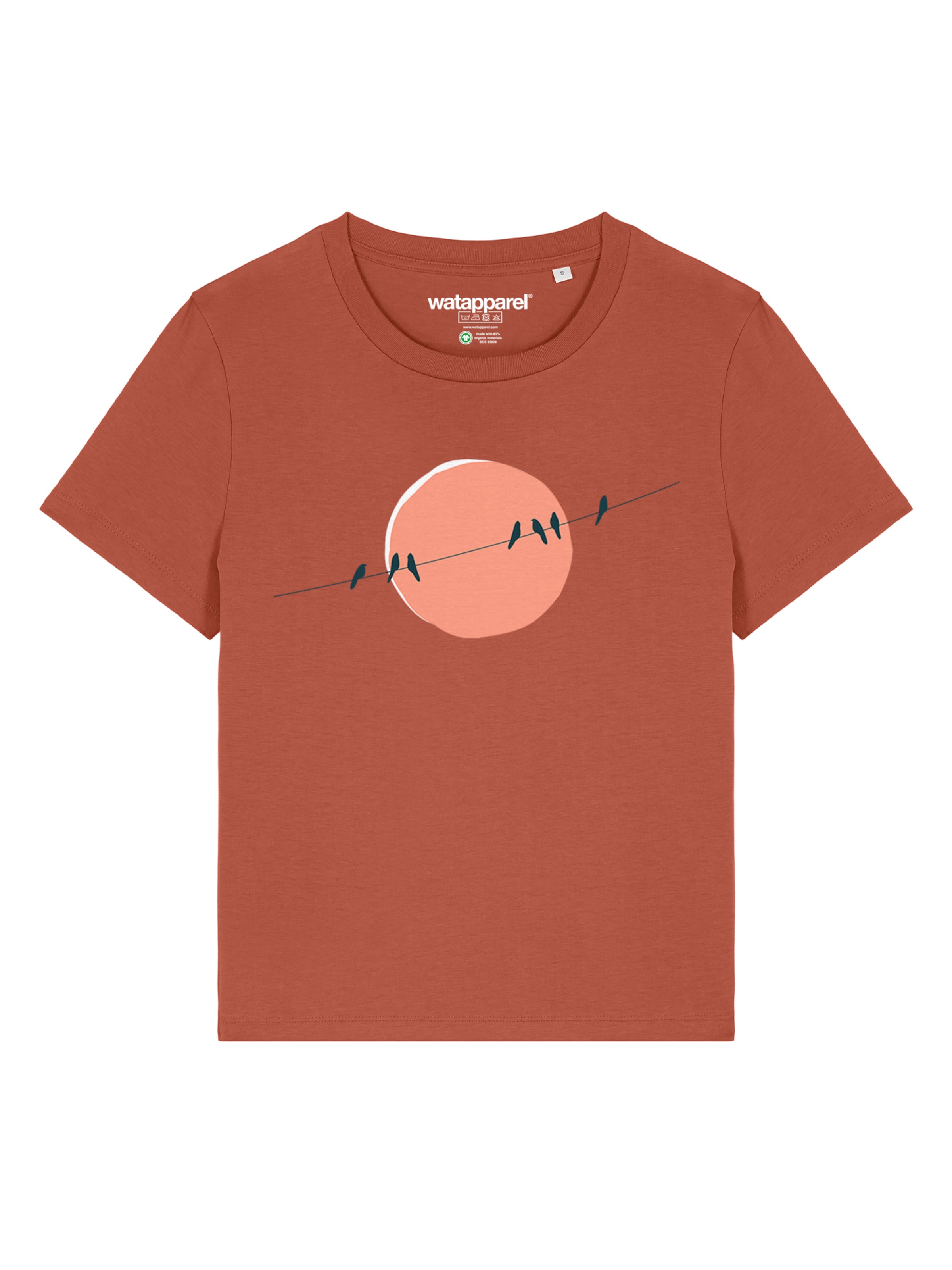 T-shirt 'Countryside 01' Watapparel en rouge : devant