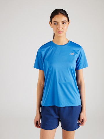 new balance Functioneel shirt 'Essentials' in Blauw: voorkant