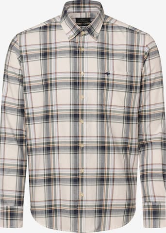 FYNCH-HATTON Regular fit Button Up Shirt in Beige: front