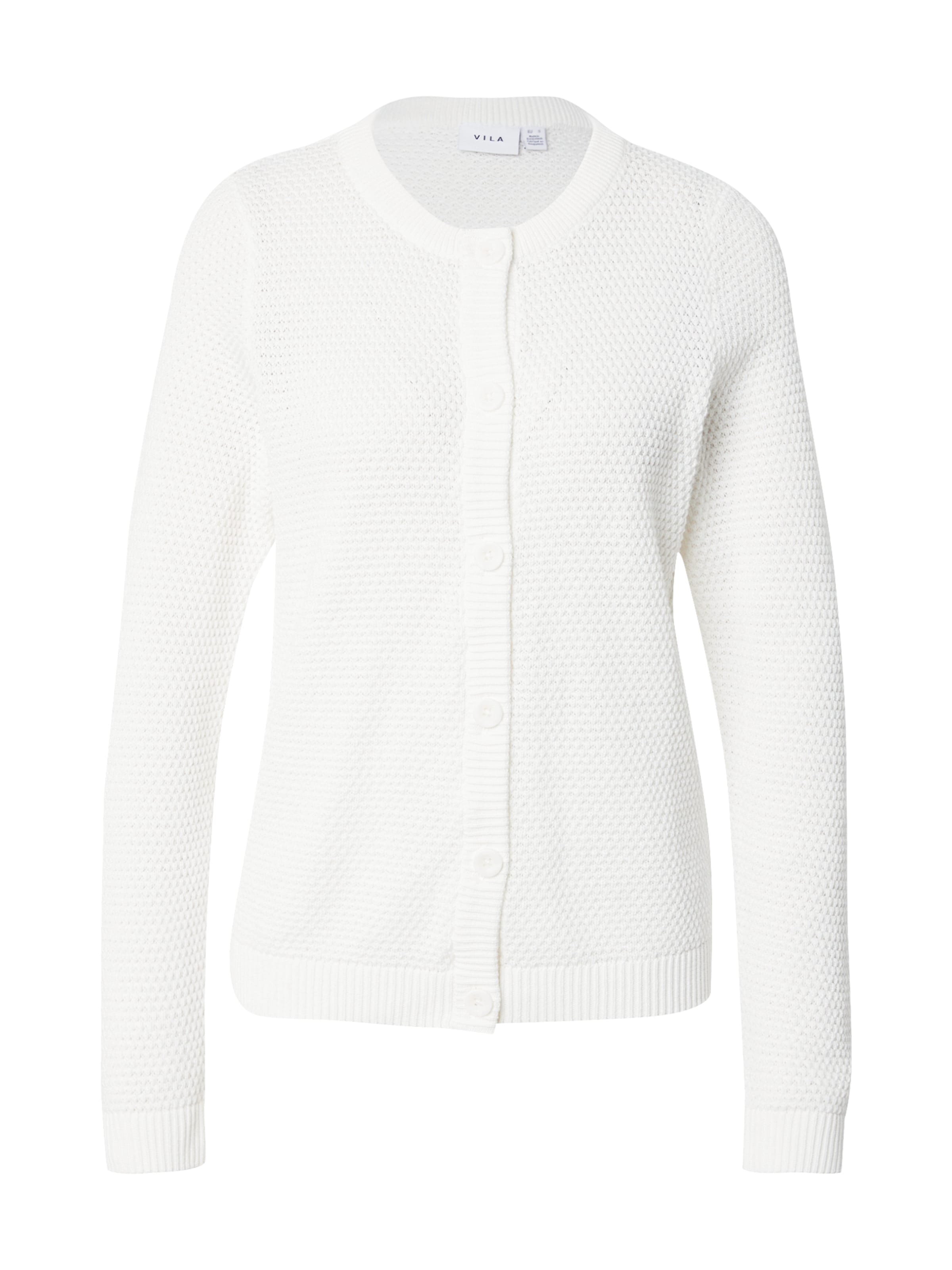 VILA Kardigan 'VIDALO' – bílá: přední strana