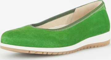 GABOR Ballet Flats in Green: front