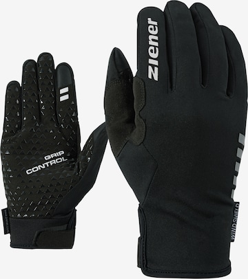 ZIENER Athletic Gloves 'Cornelis Touch' in Black: front