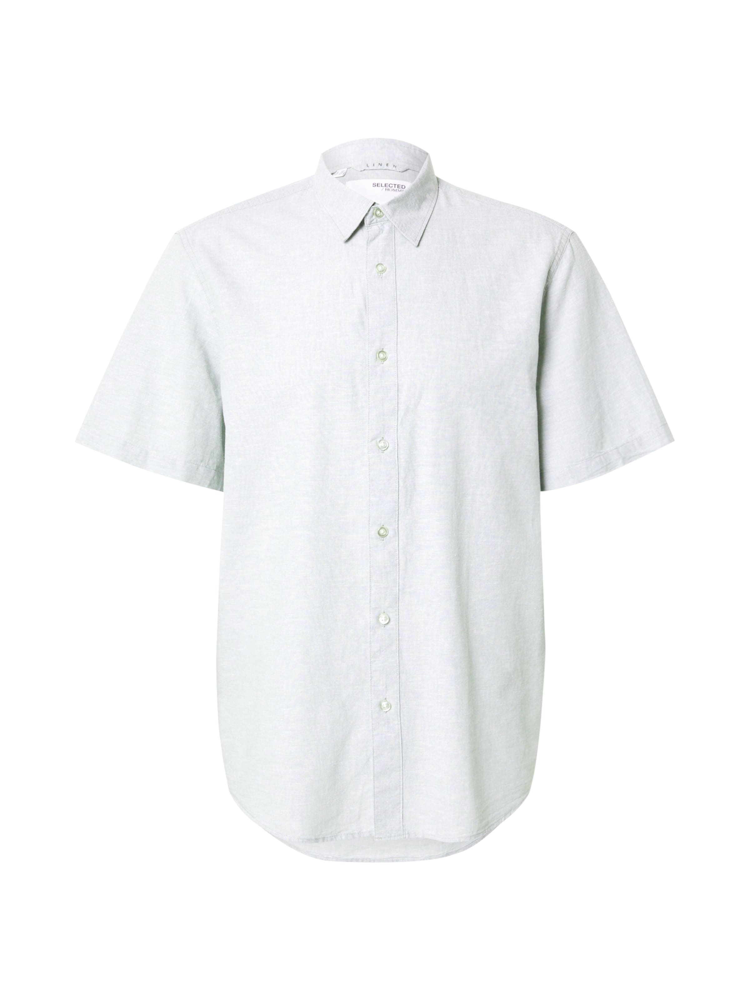 SELECTED Рубашка в Зеленый: спереди