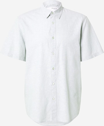 Chemise SELECTED en vert : devant