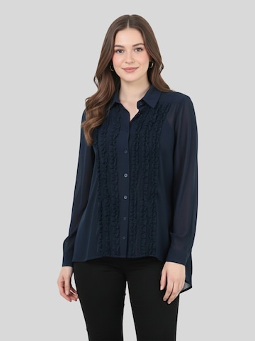 LapaPlus Bluse in Blau: Vorderseite