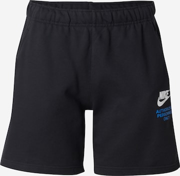 Nike Sportswear Trousers in Black: front