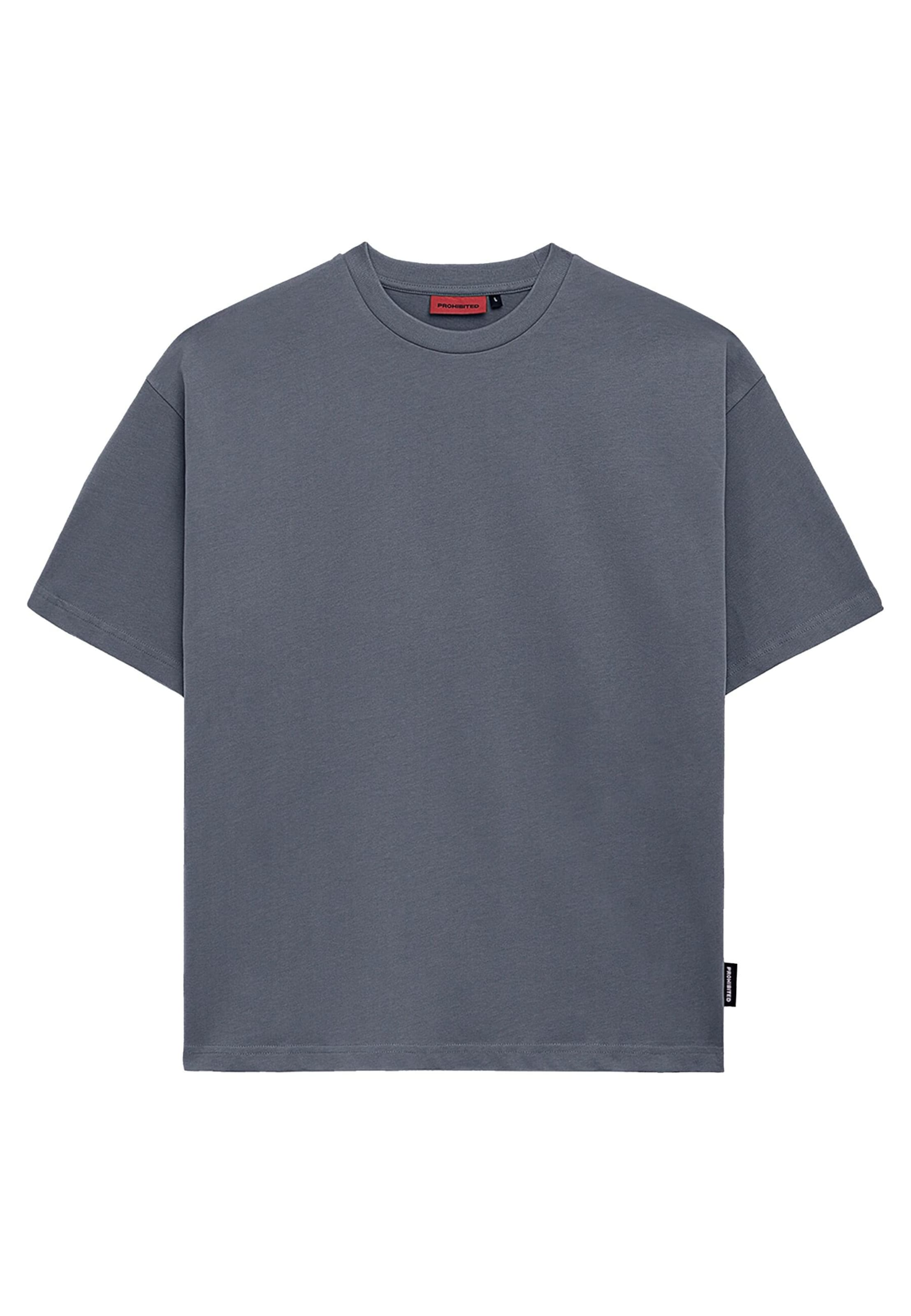 Prohibited T-shirt 'Prohibited' i grå: framsida
