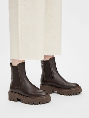 Bianco Chelsea Boots 'GARBI' i brun: forside