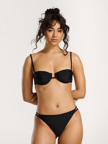 Shiwi Balconette Bikini in Black: front