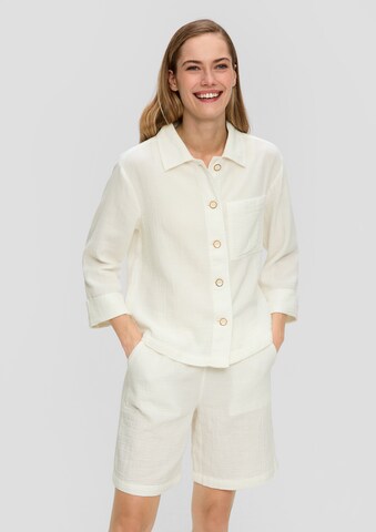 s.Oliver Blouse in Beige: voorkant