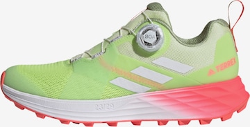 adidas Terrex Running Shoes 'Two BOA' in Green: front