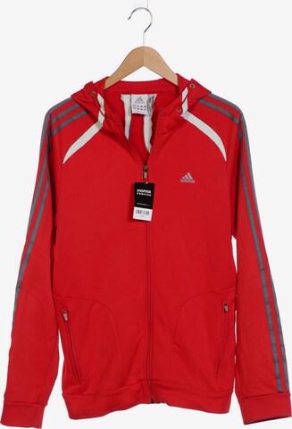 ADIDAS PERFORMANCE Sweatshirt & Zip-Up Hoodie in M in Red: front