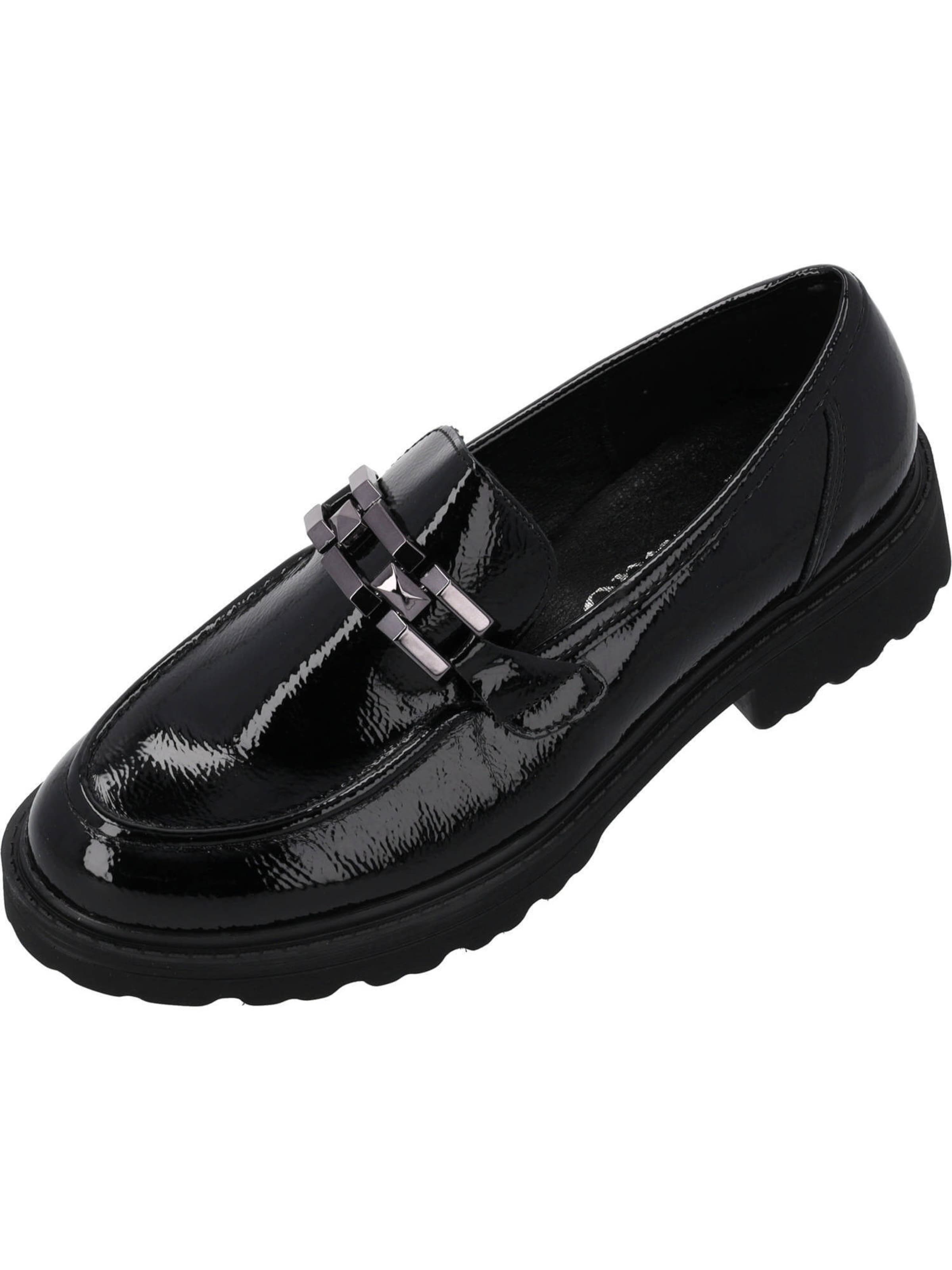 Palado Slipper 'Mandes' in Schwarz: Vorderseite