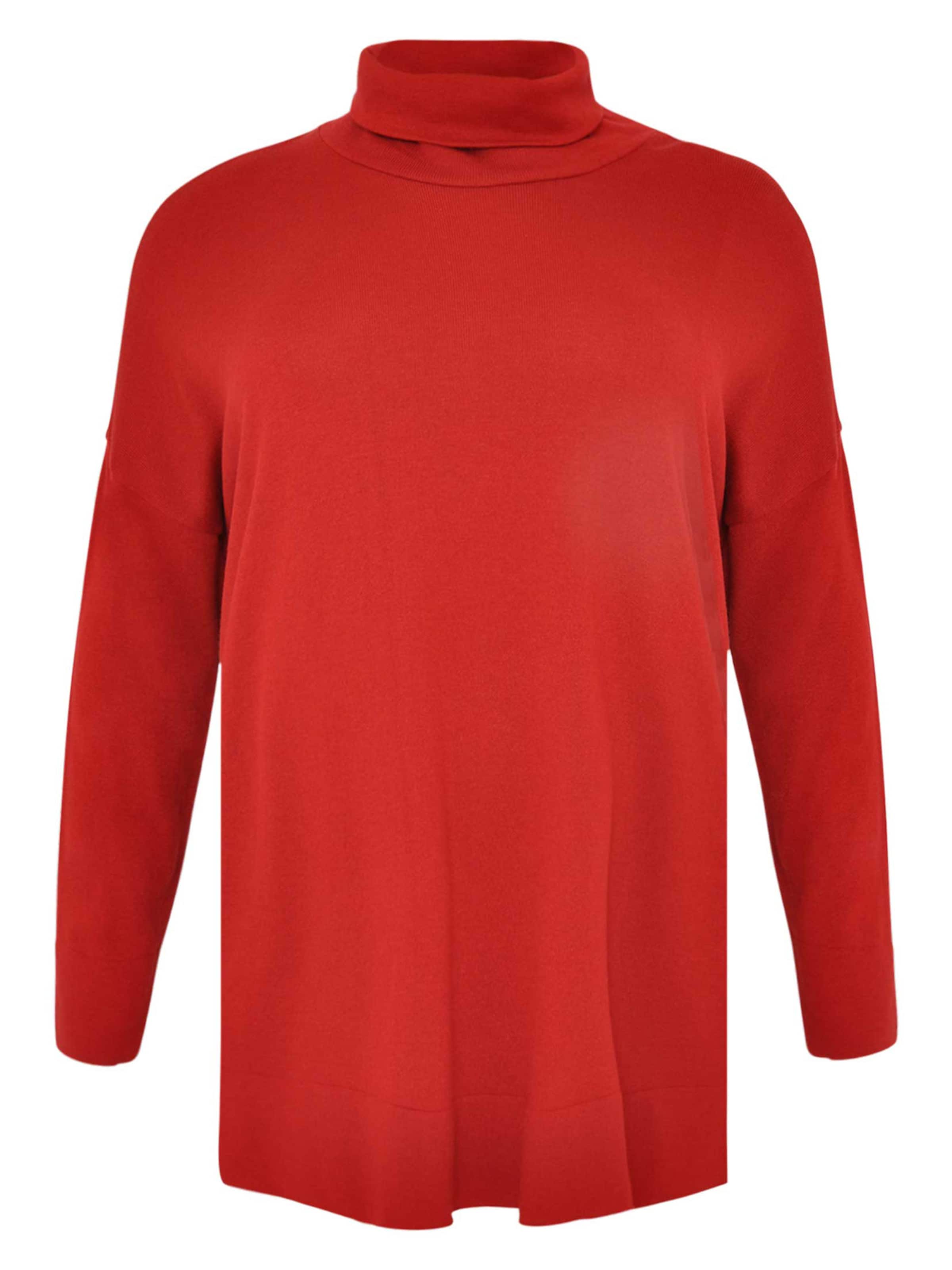 YOEK Sweater 'COSY' in Red: front