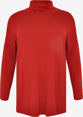 Yoek Sweater 'COSY' in Red: front