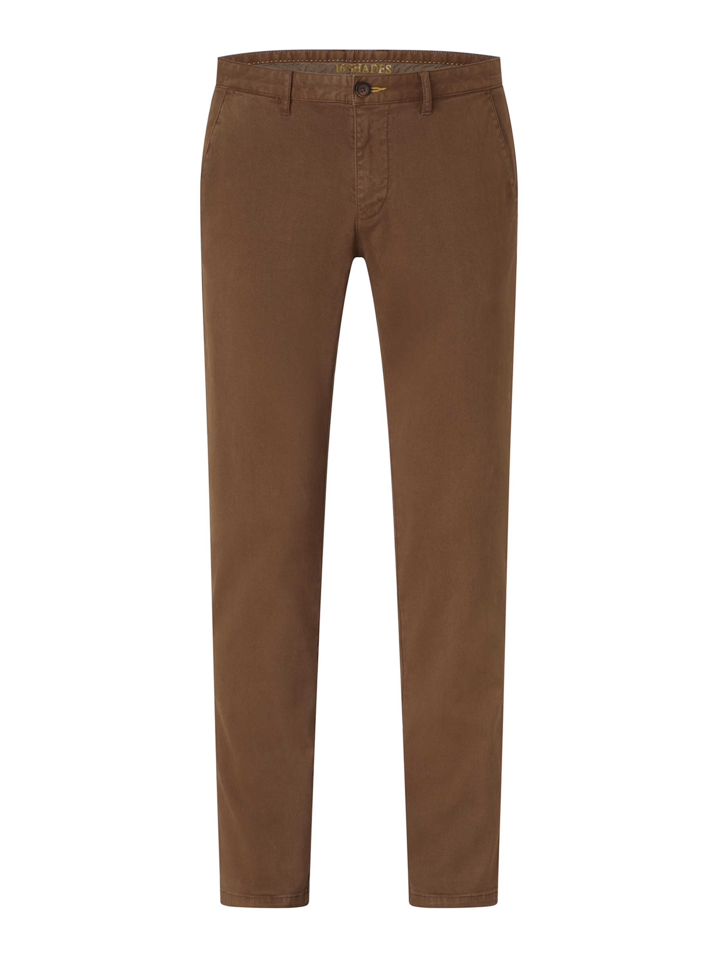 REDPOINT Chino Pants in Brown: front