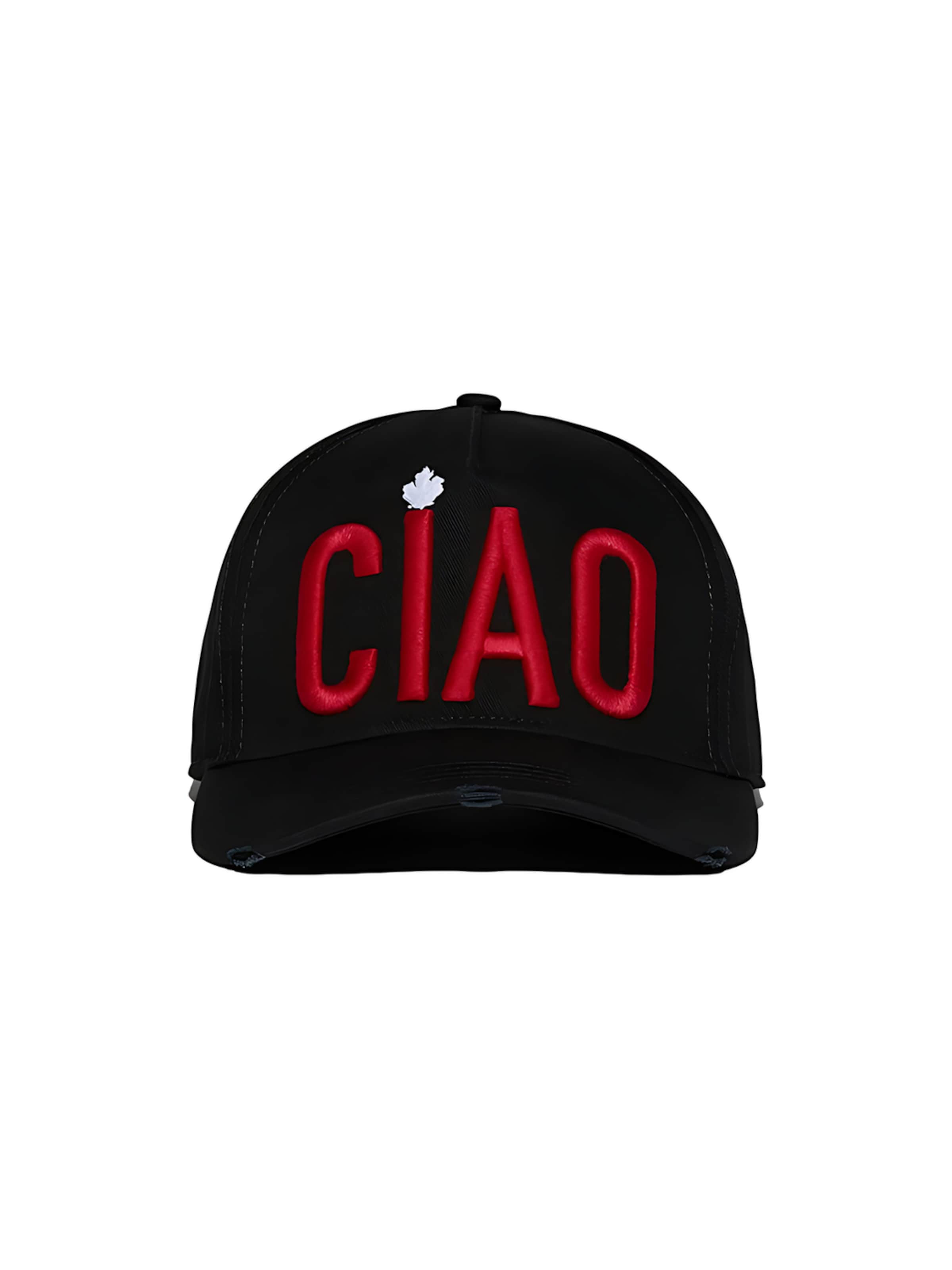 DSQUARED2 Cap 'CIAO'‌‌‌‌‌‌‌‌ in Schwarz: Vorderseite