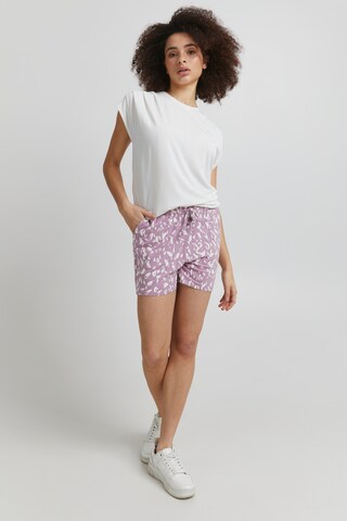 ICHI Regular Shorts 'IHLISA' in Lila