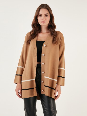 LELA Strickjacke in Braun