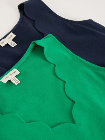 love & roses Top in Blau