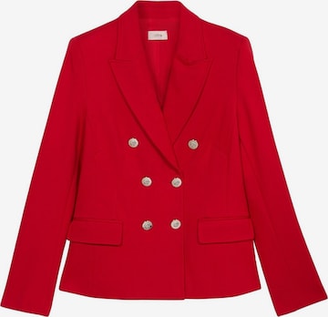 Blazer di oltre in rosso: frontale