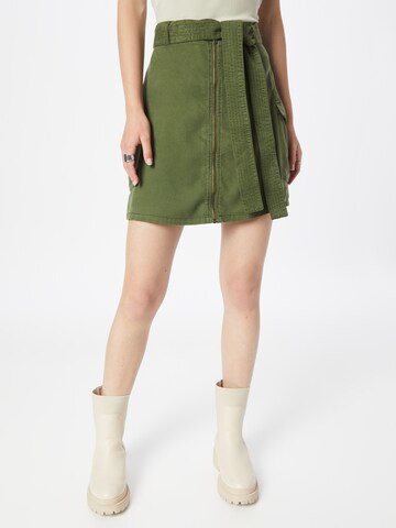 Pepe Jeans - Falda 'FLOREN' en verde: frente