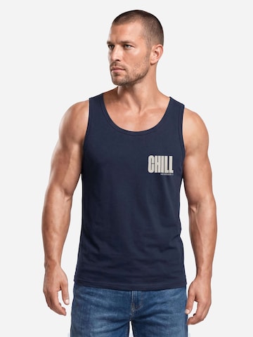 Neverless Shirt 'Chill' in Blau: Vorderseite