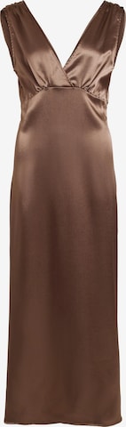 VILA - Vestido de noche 'Sittas' en marrón: frente
