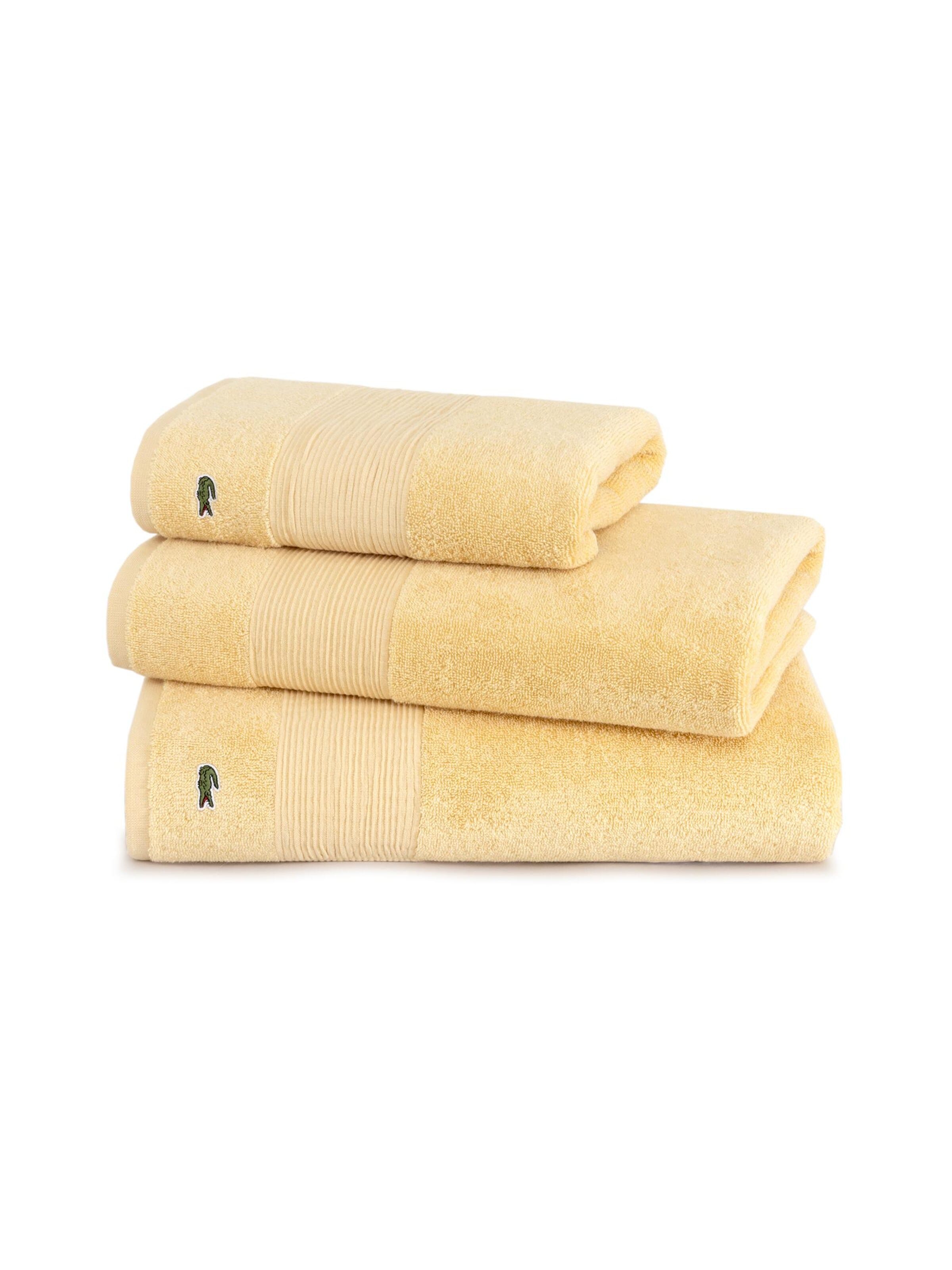 LACOSTE Handtuch 'LLECROCO'‌ in Beige: Vorderseite