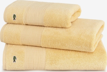 LACOSTE Handtuch 'LLECROCO' in Beige: Vorderseite