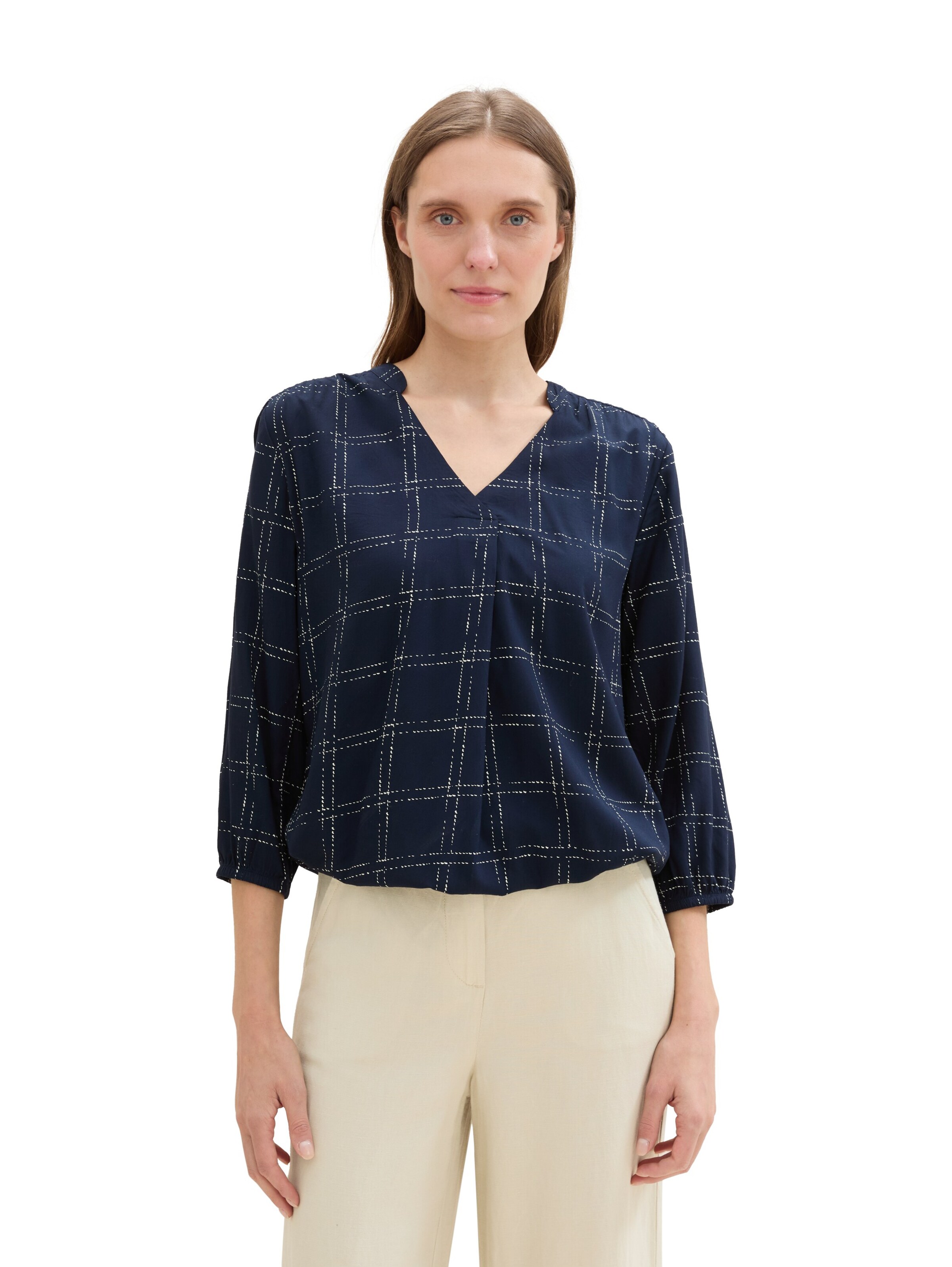 TOM TAILOR Blouse in Blue: front